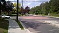 Waterloo, Ontario, mini-roundabout at Union Street East and Margaret Avenue South