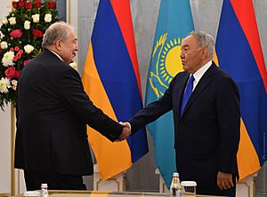 Встреча Армена Саркисяна и Нурсултана Назарбаева 01 (03-06-2021)