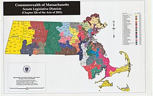 2001 Massachusetts state senate district map