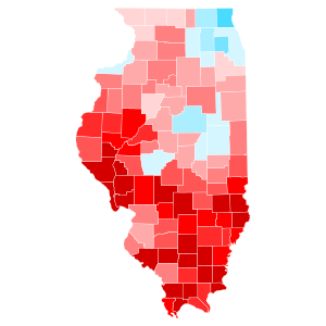 2022 Illinois gubernatorial election swing map by county.svg