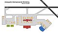 Aeropuerto de Monterrey Mapa de Terminales