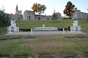 Aimee Semple McPherson grave at Forest Lawn Cemetery in Glendale, California