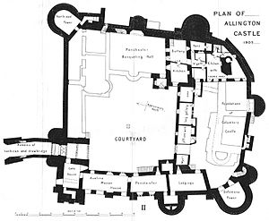 Allington Castle plan 1906