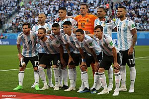 Argentina team in St. Petersburg