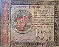 Benjamin Franklin nature printed 55 dollar front 1779