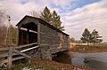 Buck Hill Farm Covered Bridge Three Quarters HDR 2950px