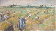 Camille Pissarro - The Harvest - Google Art Project