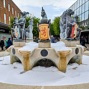 Cascades Fountain, Portsmouth - 2023-04-21