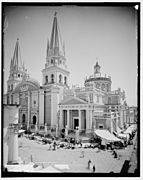 Cathedral of Guadalajara in the late 19th century