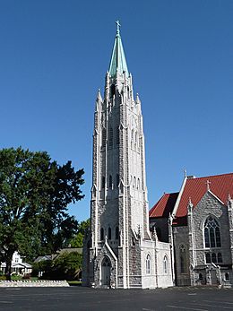 Cathedral of Saint Peter, Kansas City, Kansas. Tower