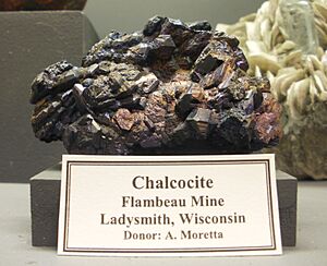 Chalcocite - Flambeau Mine, Ladysmith, Wisconsin
