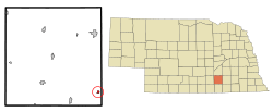 Location of Ong, Nebraska
