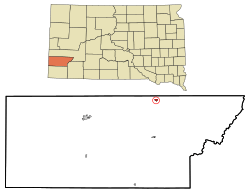Location in Custer County and the state of South Dakota