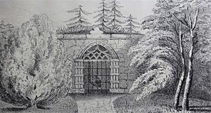 Darroch Mausoleum, Gourock Park, Inverclyde. Entrance area