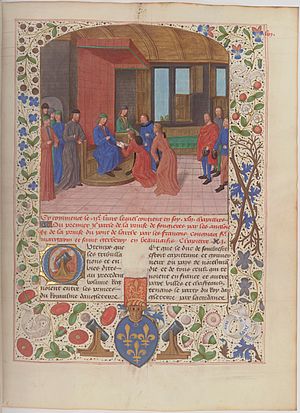 Edmund Beaufort at Rouen - Jean de Wavrin Anciennes Chroniques d'Angleterre vol 6