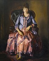 Emma in a Purple Dress - Bellows 1920-23