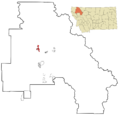 Flathead County Montana Incorporated and Unincorporated areas Whitefish Highlighted