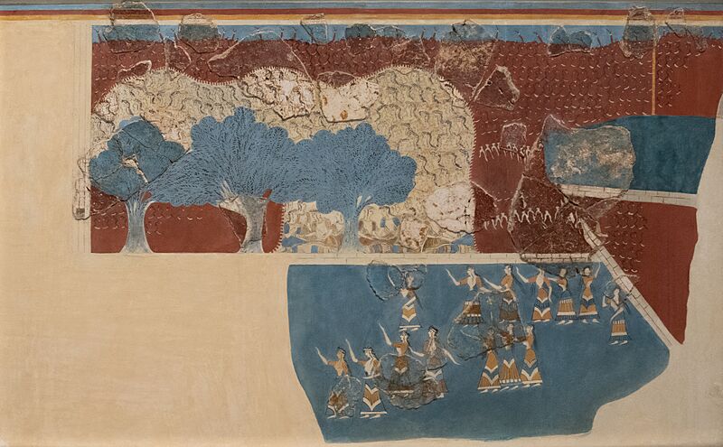 Heraklion — Sacred grove fresco