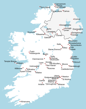High Crosses of Ireland (map)