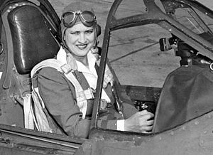 Jacqueline Cochran in P-40