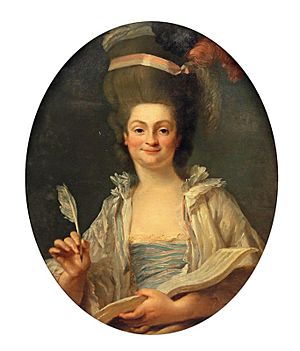 Jean-Baptiste ROBIN, Portrait de Madame Louis faisant de la musique, circa 1777, Paris, collection particulière
