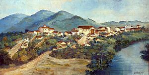 José Canella Filho - Vista de Guaratinguetá, 1835, Acervo do Museu Paulista da USP