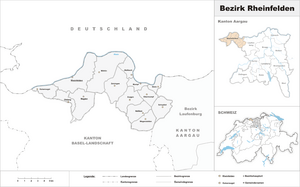 Karte Bezirk Rheinfelden 2007