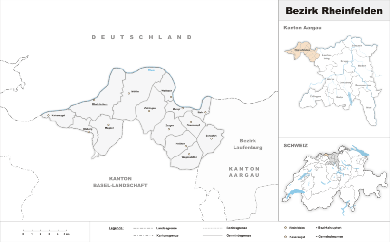 Karte Bezirk Rheinfelden 2007