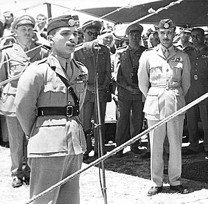 King Hussein and Abu Nuwar, 1956