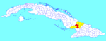 Las Tunas (Cuban municipal map)