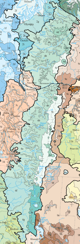 Level IV ecoregions, Cascades