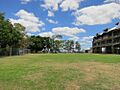 Looking southeast across playing field (EHP, 2016)