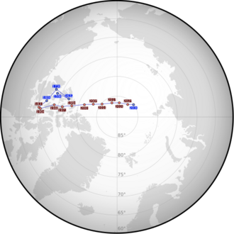 Magnetic North Pole Positions 2025