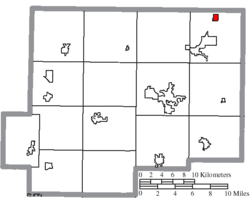 Location of Belmore in Putnam County