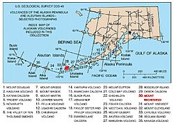 Map of alaska volcanoes recheshnoi