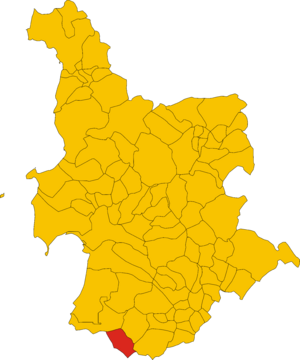 Map of comune of San Nicolò d'Arcidano (province of Oristano, region Sardinia, Italy).svg