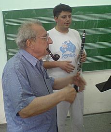 Milenko Stefanović with a student (2007)