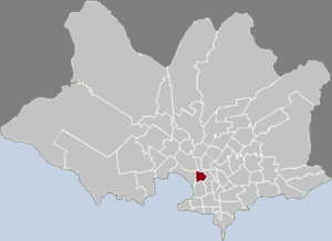 Location of Reducto in Montevideo