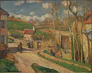 MuMA - Pissarro - Un carrefour à l'Hermitage, Pontoise