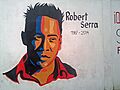 Mural de Robert Serra en Maturín