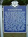 Naugatuck town history sign 1