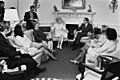 Nixon with Vicki Keller, Jayne Baker Spain, Barbara Franklin, Sallyanne Payton, Dr. Valerija Raulinaitis