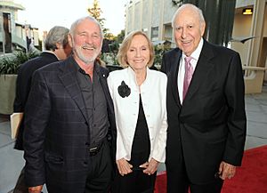 Norman Jewison, Eve Marie Saint and Carl Reiner at "A Tribute to Norman Jewison" at LACMA in Los Angeles on April 16, 2009. Photo by George Pimentel. (48198893346)