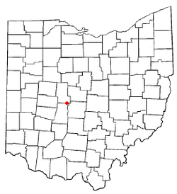 Location of Plain City, Ohio