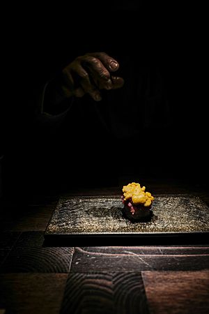 Omakase sushi — where chef brings you the best in season, piece by piece