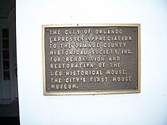 Orlando Mizell-Leu House Hist Dist plaque02
