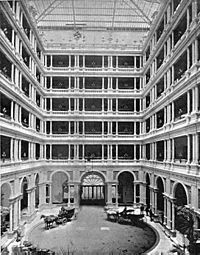 Palace Hotel Grand Court c1895