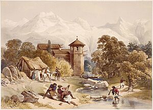 Plate 22. Fort of Shupayan - Part 2. Recollections of India (FIRST EDITION) 5588 022 (cropped)