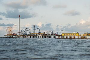 Pleasure Pier in Galveston, Texas