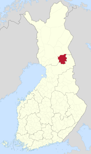 Location of Posio in Finland